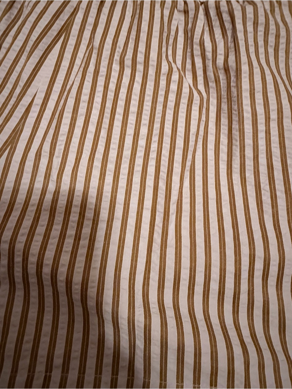 Tuckernuck, Pomander Place Striped Elastic-Waist Shorts - Tan & Purple - Picture 5 of 8